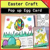 Easter pop up Egg card craft,  Easter activity, Easter craft