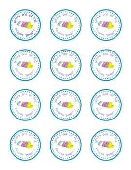 Easter printable - Round labels by CLASSy Creations | TPT