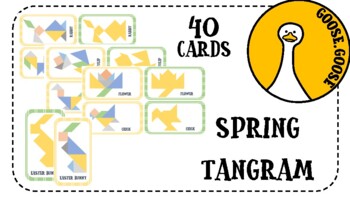 Preview of Easter/spring tangram cards