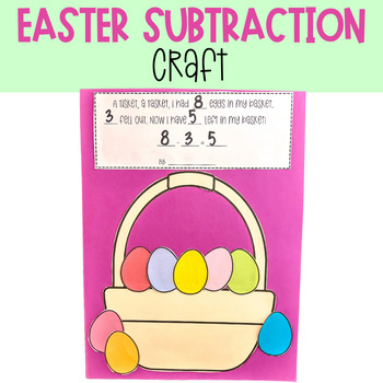 Preview of Easter subtraction craft
