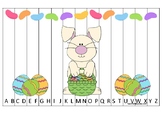Easter Themed Alphabet Sequence Puzzle Printable Preschool