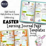 Easter themed Learning Journal Page Templates for Child Po