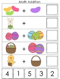 Easter Themed Math Addition Preschool and Daycare Curricul