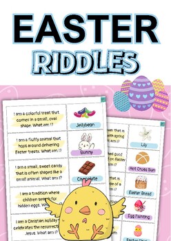 Preview of Easter vocabulary riddles.