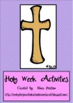 Preview of Easter/Holy Week  -  A complete week of activities!
