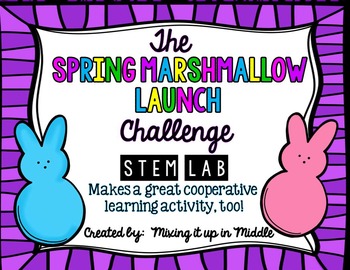 Preview of STEM Lab:  Spring Challenge-Easter Marshmallow Launcher/Catapult