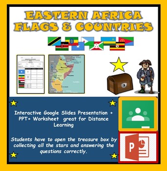 Preview of Eastern Africa Countries & Flags: Google Classroom+ PPT+Worksheet (DL)