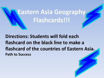 Preview of Eastern Asia Geography Flashcards!
