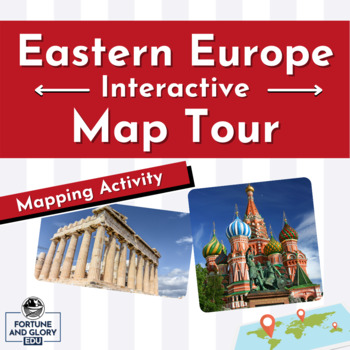 Preview of Eastern Europe Interactive Map Tour - Student Mapping Activity