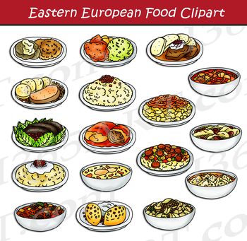 Preview of Eastern European Food Clipart