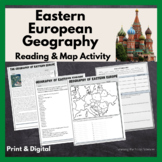 Eastern European Geography Reading and Map Activity: Print