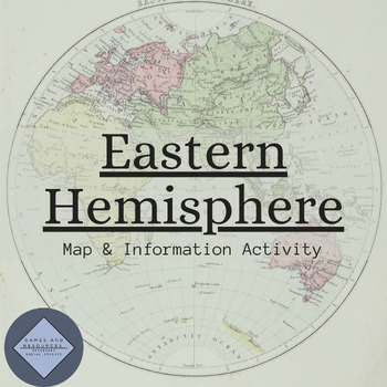 Preview of Eastern Hemisphere Map and Facts Activities Bundle | Google Apps