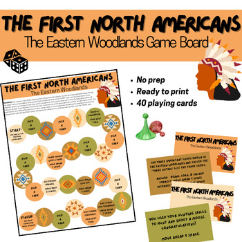 Preview of Eastern Woodlands Game Board Early People of North Americas (Native Americans)