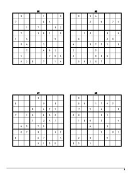 easy 104 kids sudoku puzzles with solution printable sudoku sheets