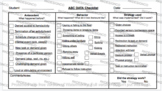 Easy ABC Behavior Data Checklist for Assessment and Observation