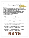 Easy Algebra "How Many are Missing?" Game