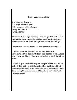 Preview of Easy Apple Butter