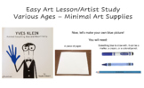 Easy Art Lesson Using the Color Blue