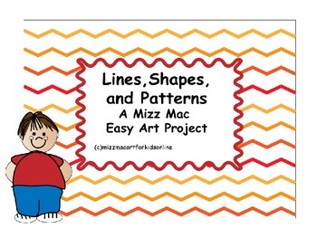 Preview of Lines Shapes and Patterns for back to school