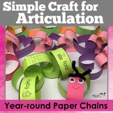 Articulation Activity for Speech Therapy | Speech Therapy Craft