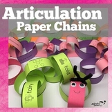 Articulation Activity for Speech Therapy | Paper Chain Spe