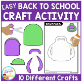 Easy Back to School Craft Activity Cut and Paste Fine Moto