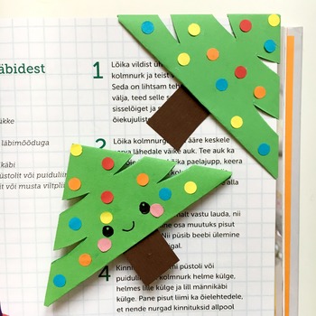 Easy Christmas Tree Corner Bookmark Steam Origami Projects Fundraiser Idea