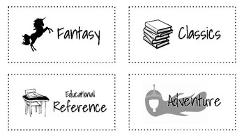 Preview of Easy Classroom Library Labels!