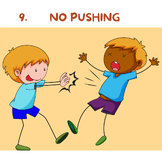 Easy Classroom Rules  pre-k, k, 1st and 2nd grade