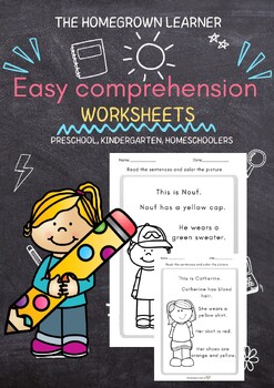 Preview of Easy Comprehension worksheets