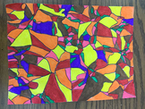 Easy Crumpled Paper Stained Glass Abstract Art