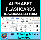 Easy DIY Lowercase Alphabet Flashcards + Color the Letters