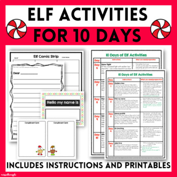 Preview of Easy Day-by-Day Guide: 10 Days of Elf Activities for Your Classroom