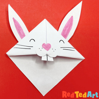 Bunny Corner Bookmark (Easter Craft For Kids) - The Printables Fairy