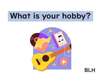 Preview of Easy English Picture Book_What is your hobby?