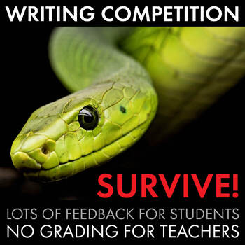 Preview of Writing Competition, "Survive!" Writing Contest, End of Unit Writing, CCSS