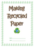 Easy Experimement: Making Recycled Paper; Boardmaker; Earth Day