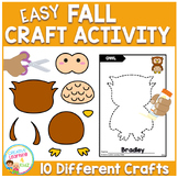 Easy Fall Craft Activity Cut and Paste Autumn Fine Motor Skills