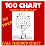 Easy Fall Themed Apple Craft - 100 Chart Reinforcement
