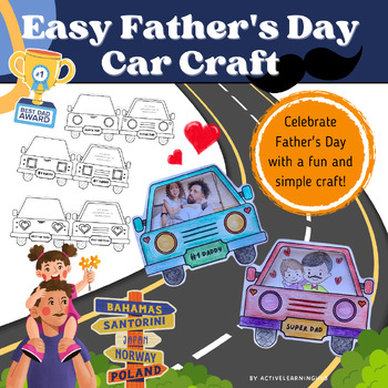 Preview of Easy Father's Day Car Craft