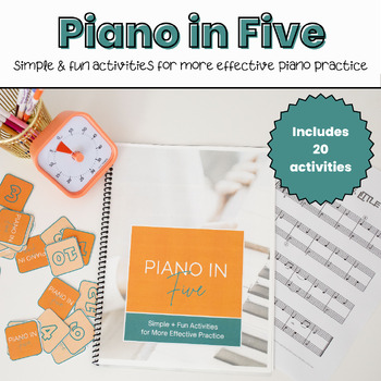 Preview of Easy Five-Minute Activities and Games for Piano Practice