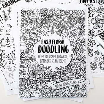 Preview of Easy Floral Doodling: How to Draw Flowers, Banners & Patterns