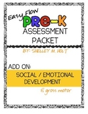 Easy Flow Pre-K Assessment Add-On: Social / Emotional Development