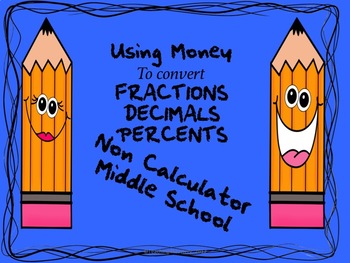Preview of Making basic  Fractions Decimals Percents Easy