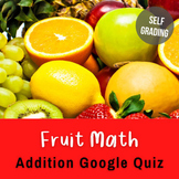 Easy Fruit Addition Quiz (Kindergarten or 1st Grade) | Goo