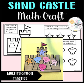 Preview of Easy Fun Summer Math Craftivity | Printable Multiplication Craft Grades 3-5