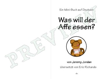 Preview of Easy German Reader - Was will der Affe essen