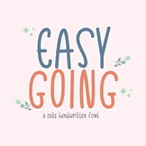 Easy Going | a cute handwritten font