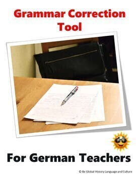 Preview of Easy Grammar Correction Feedback Tool - For German Teachers - Distance Learning