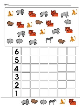 Easy Graph (animals) by TeacherNY | TPT